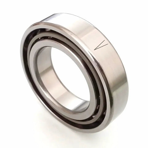 Single Row Angular Contact Ball Bearing 40X68X15MM ABEC 7 Precision Rated 15 Degree Contact Angle view showcasing the sealed design.