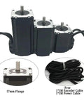 1 To 5 Axis Nema23 Closed Loop Stepper Motor Kit With Encoder For CNC Machines, 57mm flange motor with cables