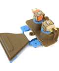 Built Tough Washer Water Inlet Valve Assembly Direct Replacement For GTW220 HTW240 Series, brown material with blue connectors.