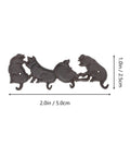 Heavy Duty Cast Iron Wall Mounted Coat Rack For Home Entryway Upgrade Featuring Knockout Build And Modern Vibes To Hang Up Your Gear Without Breaking A Sweat, featuring playful dog design, 2.0in x 1.0in.