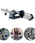 Heavy Duty Pneumatic Hold Down Fixture Built Like A Brick House For Reliable CNC Workholding That Delivers A Rock Solid 750 Pound Grip Each Machine Shift, assembled pneumatic clamp with a sturdy frame.