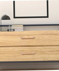 Solid Wood Cabinet Pull Handles Set With Screws Six Pack Wood Drawer Handles For Kitchen Cabinets Natural Grain Finish