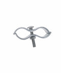 Ten Pack Chain Link Fence Clamps For 1 5 8 Inch Round Rails And Posts, Dog Kennel Panel Clamp For Round Pipe Frames, Heavy Duty Galvanized Steel