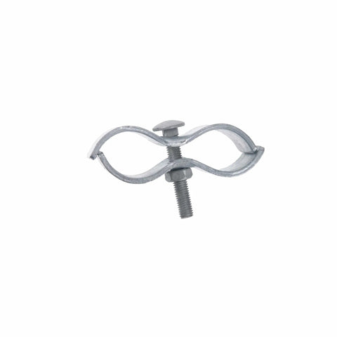 Ten Pack Chain Link Fence Clamps For 1 5 8 Inch Round Rails And Posts, Dog Kennel Panel Clamp For Round Pipe Frames, Heavy Duty Galvanized Steel