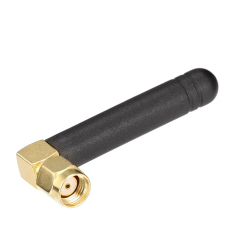 Mini Dual Band WiFi Antenna 2.4GHz 5GHz 5.8GHz MIMO RP-SMA Male Right Angle 2 Pack Omni Directional 2dBi Gain