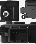Main Hvac Air Door Actuator Replacement Fits Hyundai Accent Tucson Veloster Kona Palisade Kia Soul Forte Sportage Rio Forte5 Hella Tight Air Inlet Blend Motor close-up view of connector and motor design