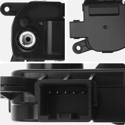 Main Hvac Air Door Actuator Replacement Fits Hyundai Accent Tucson Veloster Kona Palisade Kia Soul Forte Sportage Rio Forte5 Hella Tight Air Inlet Blend Motor close-up view of connector and motor design