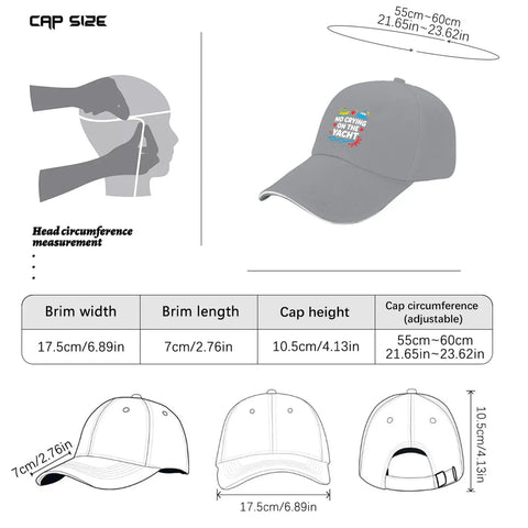 Light Grey Womens Adjustable Baseball Cap Lightweight Breathable Washed Distressed Low Profile Hat For Everyday Wear Dress Up Or Sweatshirt Looks Great For Sports Hiking Cycling And Travel with size chart and dimensions.