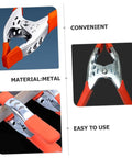 Heavy Duty Metal Spring Clamps With Ergonomic Handles Built Tough For Woodworking Carpentry And Model Making Red Coated Shop Essentials showing metal clamps with orange grips and functionality.