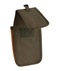 Brown FlapFit Utility Pouch With 5 Pockets And Exterior Tool Loop made of durable poly ripstop 600D material