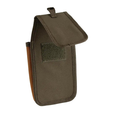 Brown FlapFit Utility Pouch With 5 Pockets And Exterior Tool Loop made of durable poly ripstop 600D material