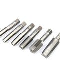 Metal taps from 114 Piece Oil Pan Drain Sump Plug Key Thread Repair Tool Kit Set for your ride upkeep, M13 to M22 sizes.