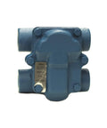 Front view of Beefy Steam Trap With Three Quarter Inch NPT Outlet And SS Disc, Float And Thermostatic Valve, Cast Iron Body