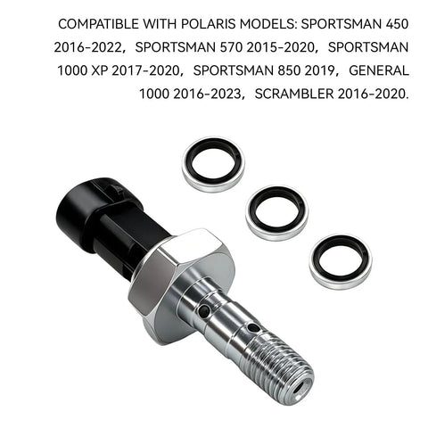 Brake Pressure Switch Kit With Seal Washers For Polaris UTVs 2015 To 2025 RZR Ranger General Sportsman Replaces 4014262 4081117 791071