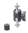 Premium Aluminum Alloy Miniature Ball Head With 1/4 Inch Female To Female Connector Offering 360 Degree Rotation And Super Smooth Swivel.