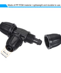 3 Way Barbed Tee Drip Irrigation Fitting For 8mm ID And 11mm OD Tubing, No Fuss Garden Sprinkler System Connectors Pack Of 15