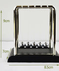 Pendulum Balance Newton's Cradle Steel Balls For Science Experiments And Desk Decor, Stainless Steel Mirror Finish