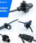 Heavy Duty Front ABS Wheel Speed Sensors for Honda Civic 2006-2011, showing connectors and wiring details.