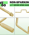 Spark-Free Aluminum Bronze 25-Piece Tools Kit For Half Inch Drive with close-up of non-sparking speed handle