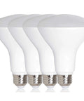 LED 75 Watt Equivalent BR30 Indoor Recessed Flood Light Bulbs Dimmable Flicker Free 11W 3000K Warm White 950 Lumens Energy Saving Spotlight Bulbs 4 Pack For Kitchen Living Room Hallways