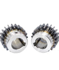 Straight Up Heavy Duty Module 2 Spur Gear With Step Keyway Bore And Bulletproof Carbon Steel, precision gear for custom drivetrain builds.