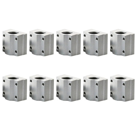 Dope Linear Bearing Slider For CNC Motion Control SC8UU SCS8UU Blocks, aluminum guides arranged in rows for precision motion