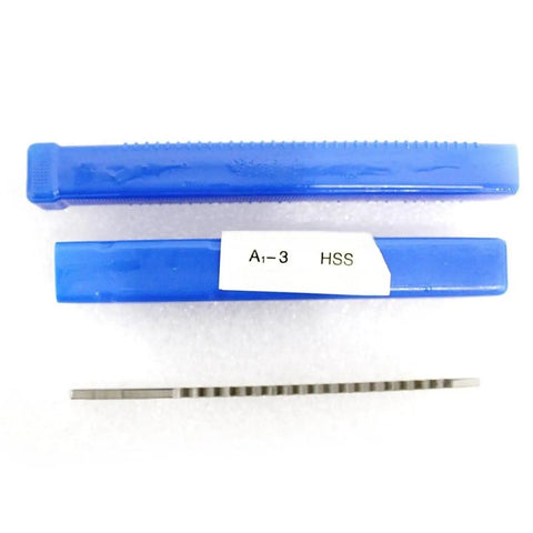 3mm Push Type Keyway Broach For CNC Machines Pro Grade High Speed Steel Cutter Tool with blue protective case