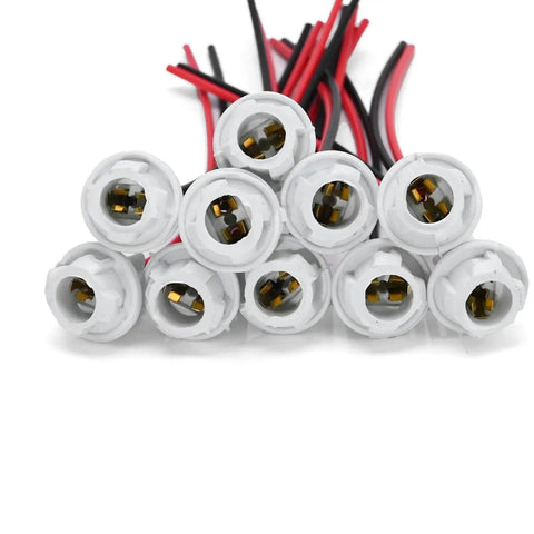 T10 Extension Harness with Ten Bulbs and Ten Sockets for Brake Lights Turn Signals Daytime Running Lights Tail Lights Kit