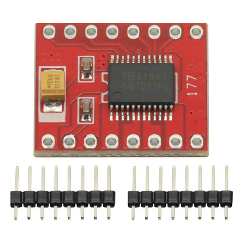 Three Pack Dual DC Motor Driver Module With 1.2A Continuous And 3.2A Peak Output Built In Thermal Shutdown And Low Voltage Detect
