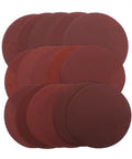 Smash Through Dust And Rust With These 20 Pieces Of 6 Inch Aluminum Oxide Sanding Discs Hook And Loop For Smooth Metal Wood Plastic Paint Work Perfect Pro Grit Kit, red round sanding pads.