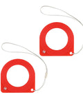 2 Pack Car Key Test Coil Induction Signal Detection Card For Anti Theft Chip Rings, Key Cylinders And Antennas, Handy Auto Locksmith Tool With 1.7 Inch Inner Diameter And 2.7 Inch Outer Diameter. red ABS test coil with lanyard, 2-pack
