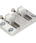 Close-up of Top Tier Helping Hands Soldering Station with four wiggling arms, featuring aluminum frame and ceramic jaws for PCB repair.