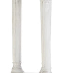 Temple Of Vespasian Corner Column Replica With Acanthus Corinthian Capital For Indoor Outdoor Decor showing dual columns in faux stone finish