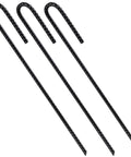 Extra Heavy Duty Rebar U J Hook Ground Anchors 12 Inch By One Quarter Inch Rust Proof Coated Steel For Garden Tent Trampoline 10 Pack