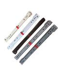 Assorted collection of Heavy Duty Telescopic Steel Drawer Slides for Kitchen Cabinets and Furniture 45mm wide, black plated rail.