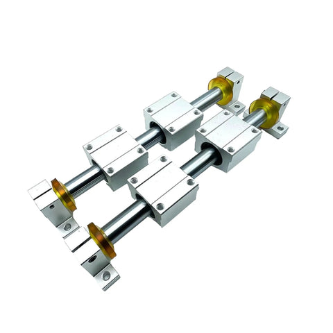 Two Pack 8mm x 1000mm Linear Rods Chrome Plated Case Hardened Smooth Shafts For Precision Motion Guide Rails, Heavy Duty Build