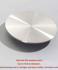 Tempered Glass Lazy Susan Rotating Turntable For Dining Table Big 31.5 Inch Round Party Ready Serving Tray With Smooth 360 Degree Rotation Easy Clean Glass Turntable For Kitchen Banquet Parties Cafes And Restaurants stainless steel base.