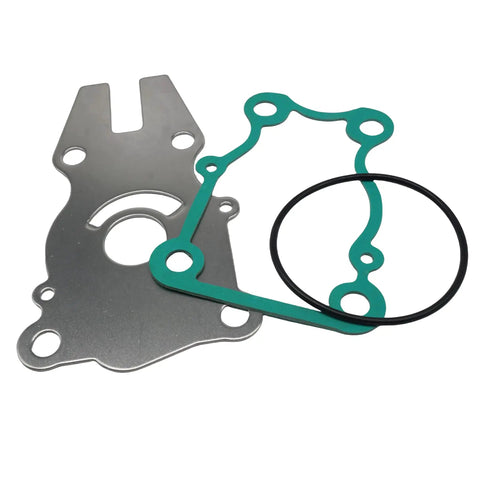 Water Pump Impeller Kit For Yamaha Outboard 40 50 60 HP F40 C40 P40 F50 C50 P50 F60 2 Stroke Replacement Includes Impeller 6H3 44352 00 00 Sierra 18 3434 Gearcase Repair components including gasket and plate.