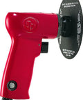 High Speed 5 Inch Air Sander With Right Angle Grip, Pistol Handle, Hook And Loop Pad, 0.5 HP, 14,000 RPM, Variable Speed Control