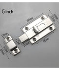 Heavy Duty Stainless Steel Sliding Door Barrel Bolt Spring Latch Gate Lock measuring 2.5 inches for garden fence use.