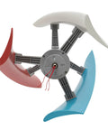Vertical Wind Turbine Generator Kit 400W Off Grid Wind Power System with coreless permanent magnet and fiberglass blades