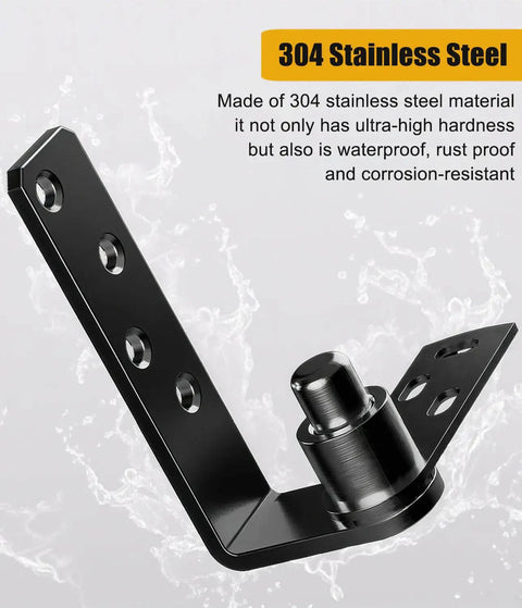 Premium 304 Stainless Steel Saloon Door Hinges heavy duty dual swing self return 180 degree self closing rust resistant