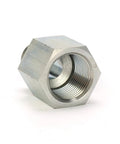 Close-up of metal connector from 100 Piece NPT Hose Fitting Set 5N-02-04 Male And Female Quick Connects For Plumbing