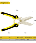 Heavy Duty Tin Snips Aviation Straight Shears With Stainless Steel Blade And Comfort Grips 9 Inch Multifunction Metal Cutter