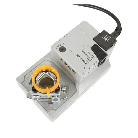 Direct Coupled Damper Actuator 20Nm 24V Electric Motor For HVAC Vent Control with wiring and mounting detail.