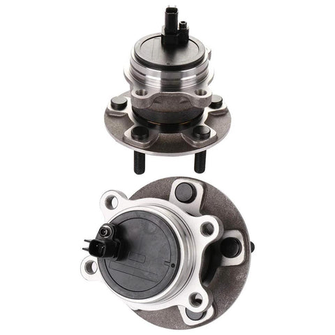 Rear Wheel Hub Bearing Assembly For Ford Focus 2012 To 2018 With ABS 5-Lug 2-Piece Replacement shown with OE Numbers