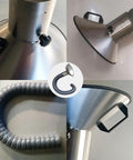 Tough As Nails Articulated Fume Extractor Hose With Heavy Duty Stainless Steel Hood And Full Swivel Flex Duct Tube For Hot Welding Smoke Dust Collection Quick Rig Two Meter Long Six Inch Wide Shop Ready, showing the stainless steel hood and flexible duct.