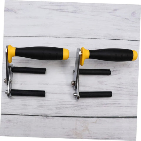 Heavy Duty Gypsum Board Lifter For Drywall And Glass Multi Function Handle Pair featuring slick pivoting grip and shock resistant build.