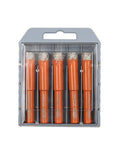 Dry Diamond Drill Bit Set For Granite Marble Masonry Concrete Tile Ceramic Glass And Hard Plastic 5 Piece Three Eighths Inch Set in Package