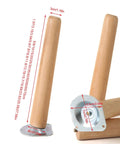 Dope Beech Wood Furniture Legs 10cm To 40cm Adjustable Height With Screws and Non Slip Pads, wood texture close-up